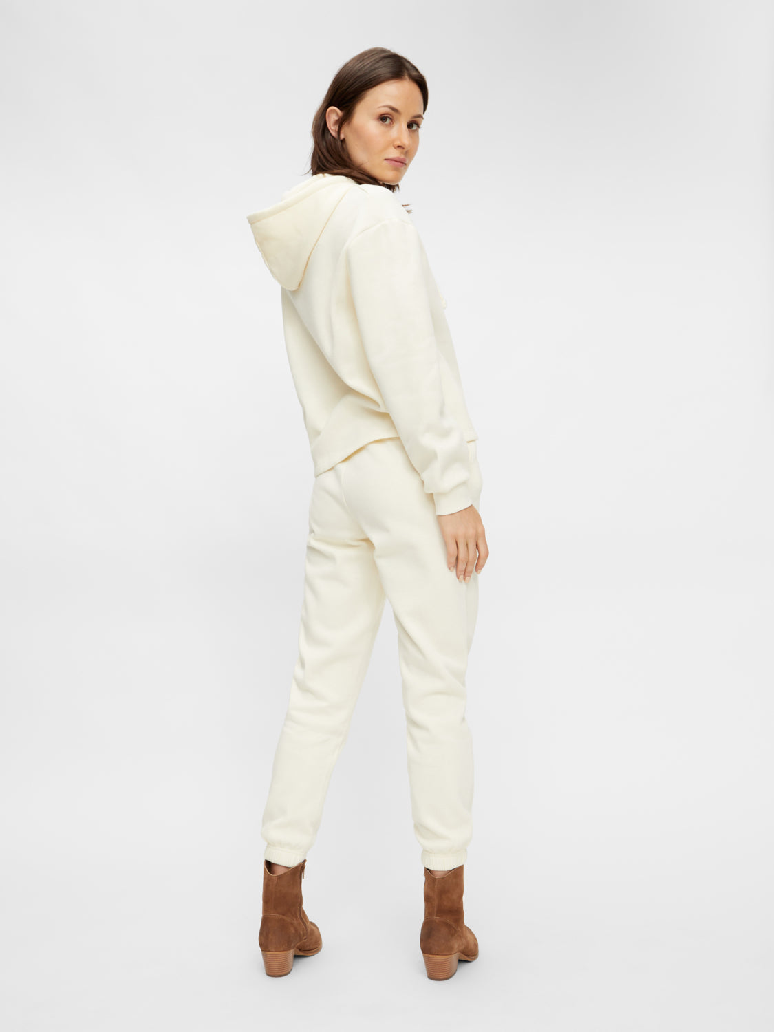 PCCHILLI Pants - white pepper